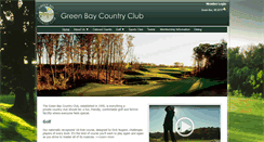 Desktop Screenshot of greenbaycountryclub.com