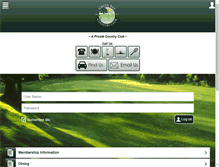 Tablet Screenshot of greenbaycountryclub.com